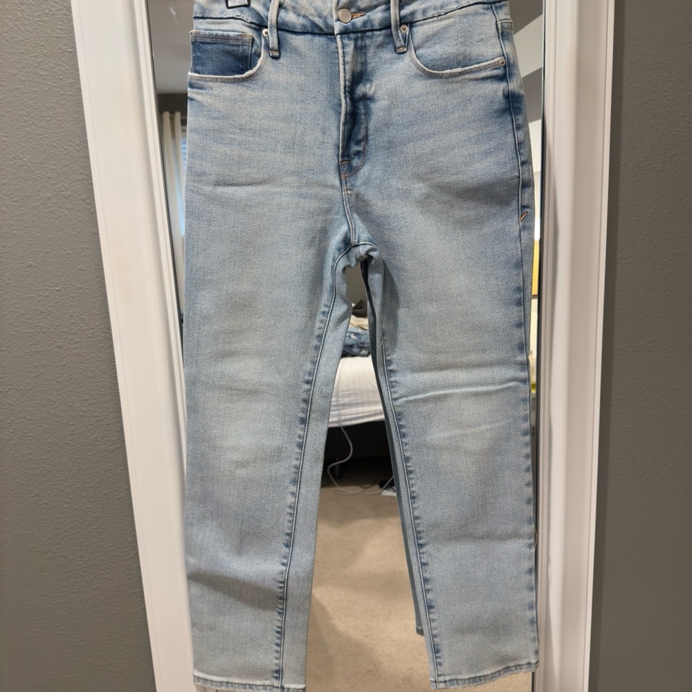 Good American Blue Straight Jeans Modern Fit